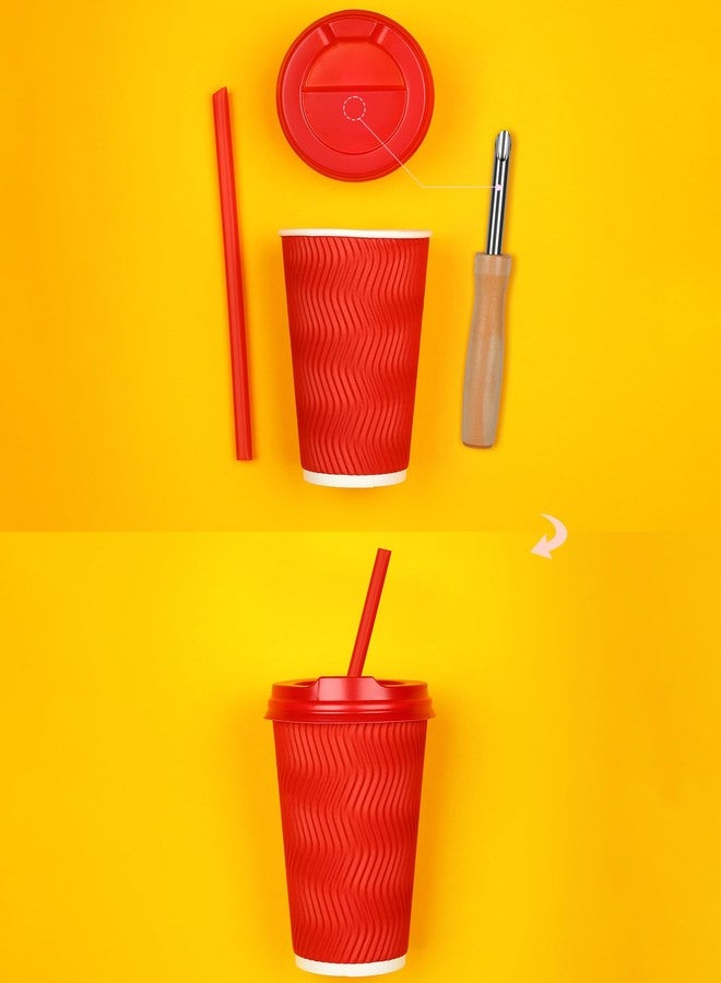 أنوينك مثقب قش لأغطية بلاستيكية، مثقب قش ليمونادة، أكواب ليمونادة، مثقب أغطية بلاستيكية، لوازم حامل ليمونادة، مثقب قش (عبوة من 3 قطع) - Image 3