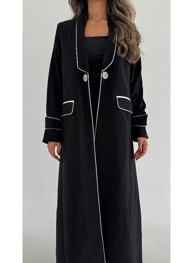 آية MW1722 عباية بليزر بقصة نص كلوش - Image 4