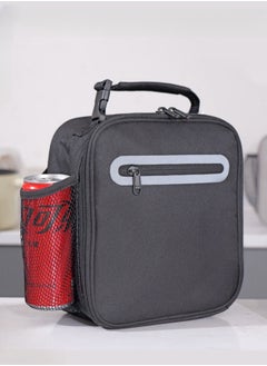 Browning Ice Pack Aluminum Film Thick Insulation Bag Large Capacity Waterproof Lunch Bag with Rice Portable Insulation Lunch Box Bag - Black  - Image 1