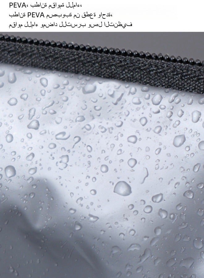Browning Ice Pack Aluminum Film Thick Insulation Bag Large Capacity Waterproof Lunch Bag with Rice Portable Insulation Lunch Box Bag - Black  - Image 3