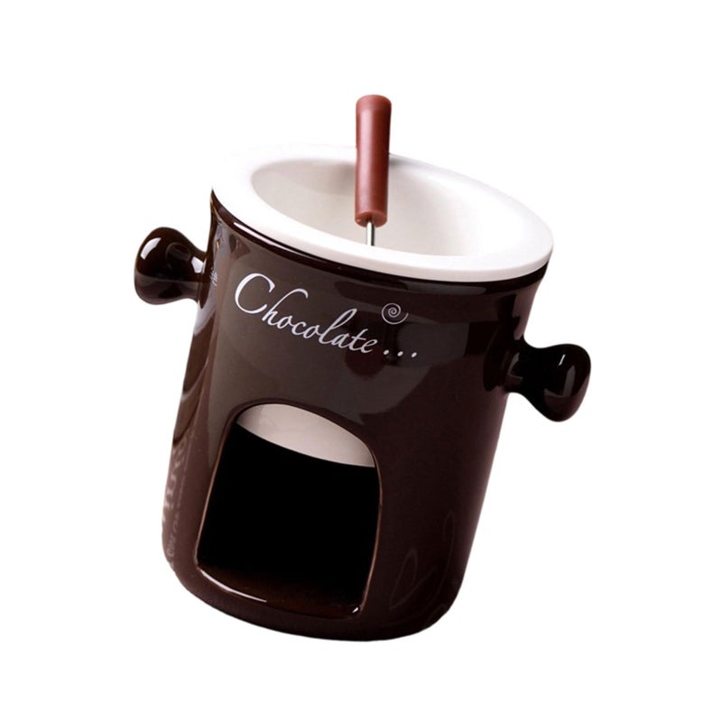 Ceramic Fondue Cup for Chocolate and Cheese Dishwasher Safe Melting Mug - Image 2