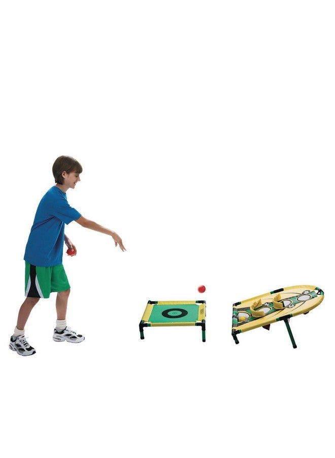 S&S Worldwide Rebound Skii Ball Game. Arcade Style Action in a Portable Game for Kids and Adults. Bounce Balls on Spring Pad into 20" x 30" Scoring Target. Includes Bounce Pad, Target, and 6 Balls. - Image 1