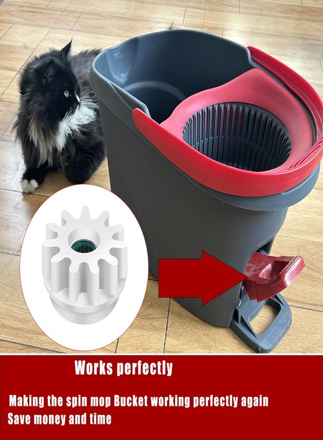 YWSHF YWSH 6 Pack Spin Mop Bucket Gear Compatible with Ocedar Vilida Easy Mop Pedal Broom Bearing Gears Repair One Way Clutch Bearing Bucket Gear Sprockets Mop Gear for Spin Mop Bucket - Image 5