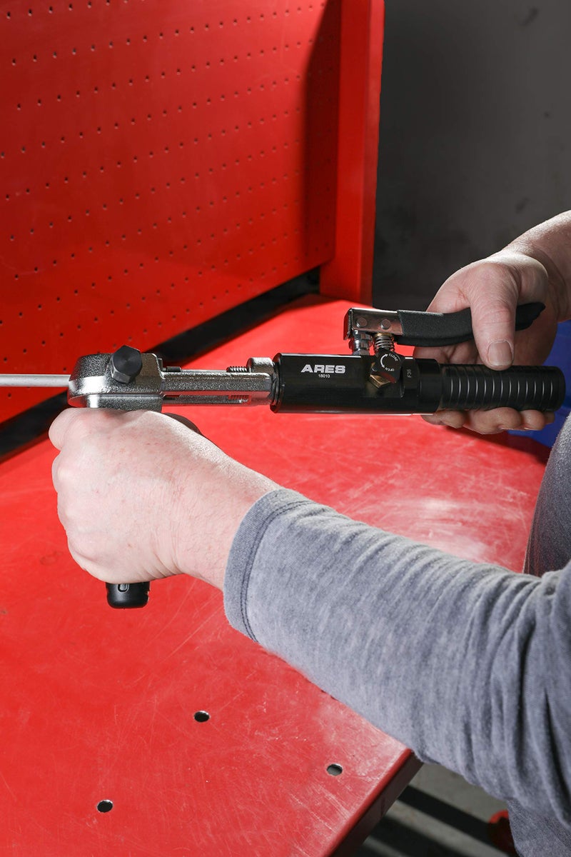 ARES 18010 - Universal Hydraulic Flaring Tool Set - Create 45 Degree Single or Double Flares, ISO and DIN Bubble Flares, Push Connect Flares and GM Fuel Line Flares - Image 5