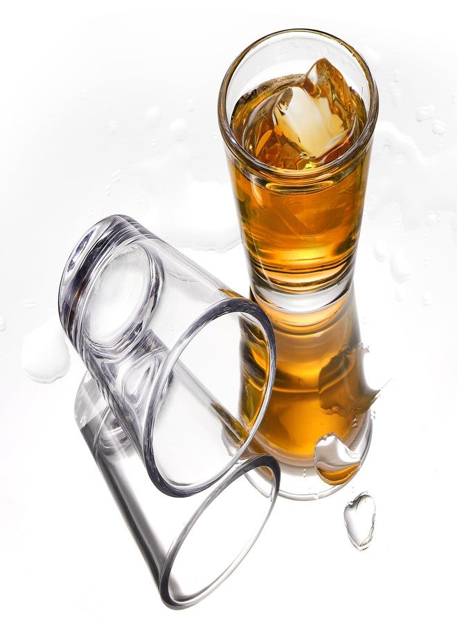 ZEAYEA Set of 18 Shot Glass Holder Set, 1.7 oz Tequila Shot Glasses with Bamboo Holder for Whiskey Liqueurs, Small Clear Glass Cups Thick Base with Serving Tray Organizer For Party Bar Club Restaurant - Image 3