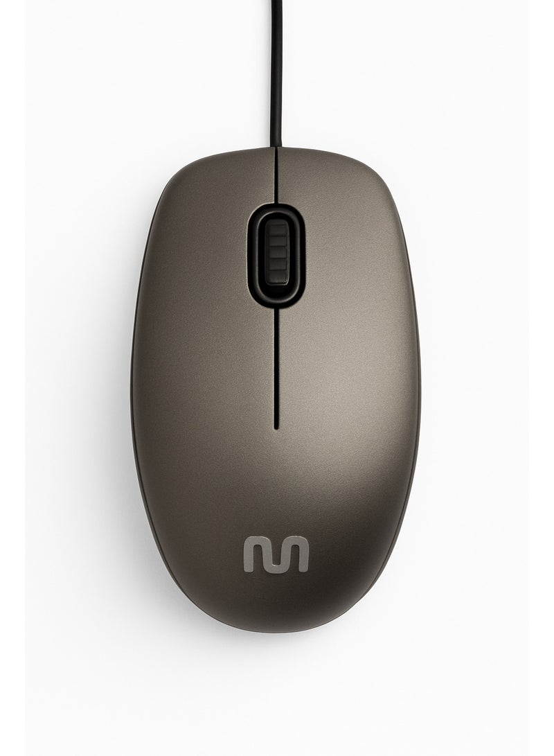 Wired Mouse MF400 - 1200 DPI - 1.8m Cable - Windows Compatible - USB Connection - Ergonomic Design for Daily Use. - Image 1