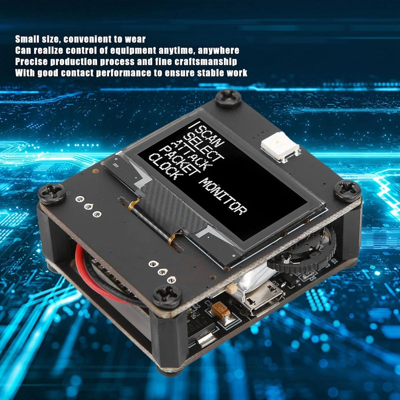 comfrt Programmable Development Module Wristband and 3D Printing Case ESP8266 PCB WiFi Watch Board with Strap DC 3.7V 500mAh Battery Wearable Smartwatch Development Board - Image 3