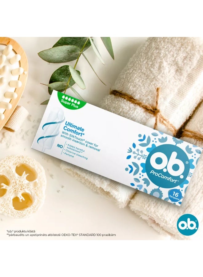 o.b. Ultimate Comfort Super Plus Tampons 16Pcs  - Image 2