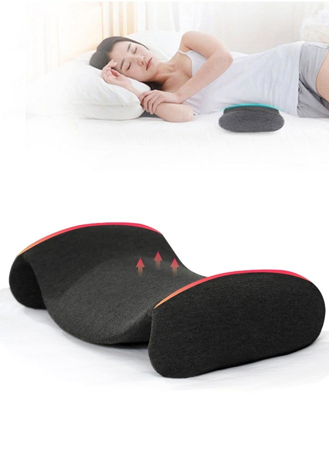 DUNISO Lumbar Sleeping Pillow Lumbar Support Pillow for Sleeping Memory Foam Back Waist Cushion for Low Back Pain Relief, Back Support Pillow Sleeping, Bed and Chair  - Image 1