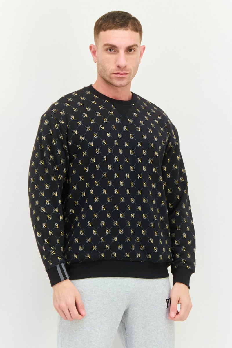 Adidas Men Sportswear Fit Long Sleeve Outdoor Sweatshirt, Multicolor  - Image 1