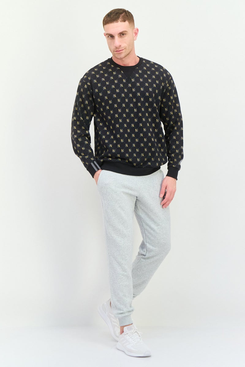 Adidas Men Sportswear Fit Long Sleeve Outdoor Sweatshirt, Multicolor  - Image 2