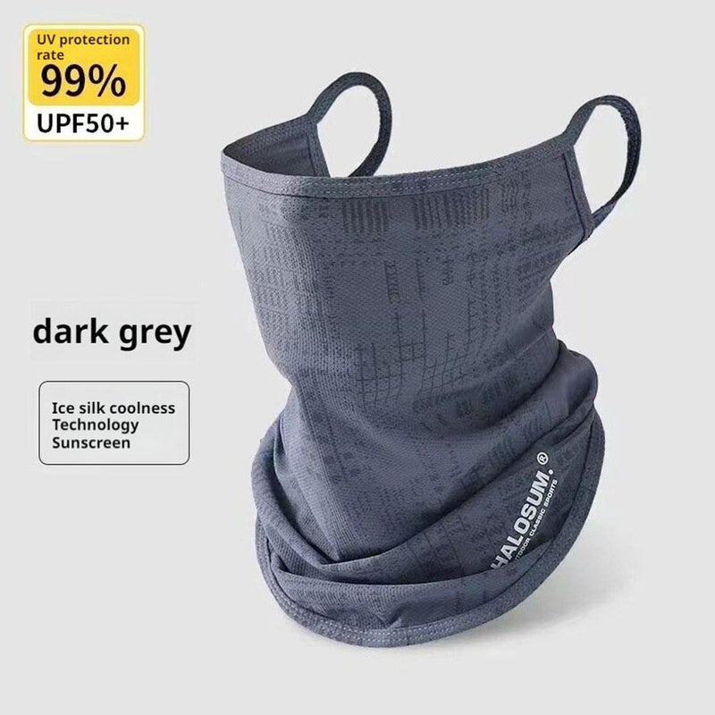 Ice silk ear loop breathable outdoor sports cycling face mask for men and women, sun protection, UV protection, and summer neck warmer. - Image 4