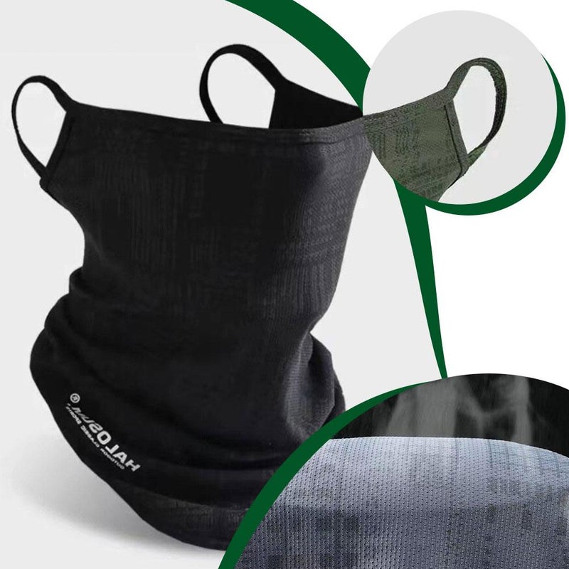 Ice silk ear loop breathable outdoor sports cycling face mask for men and women, sun protection, UV protection, and summer neck warmer. - Image 5