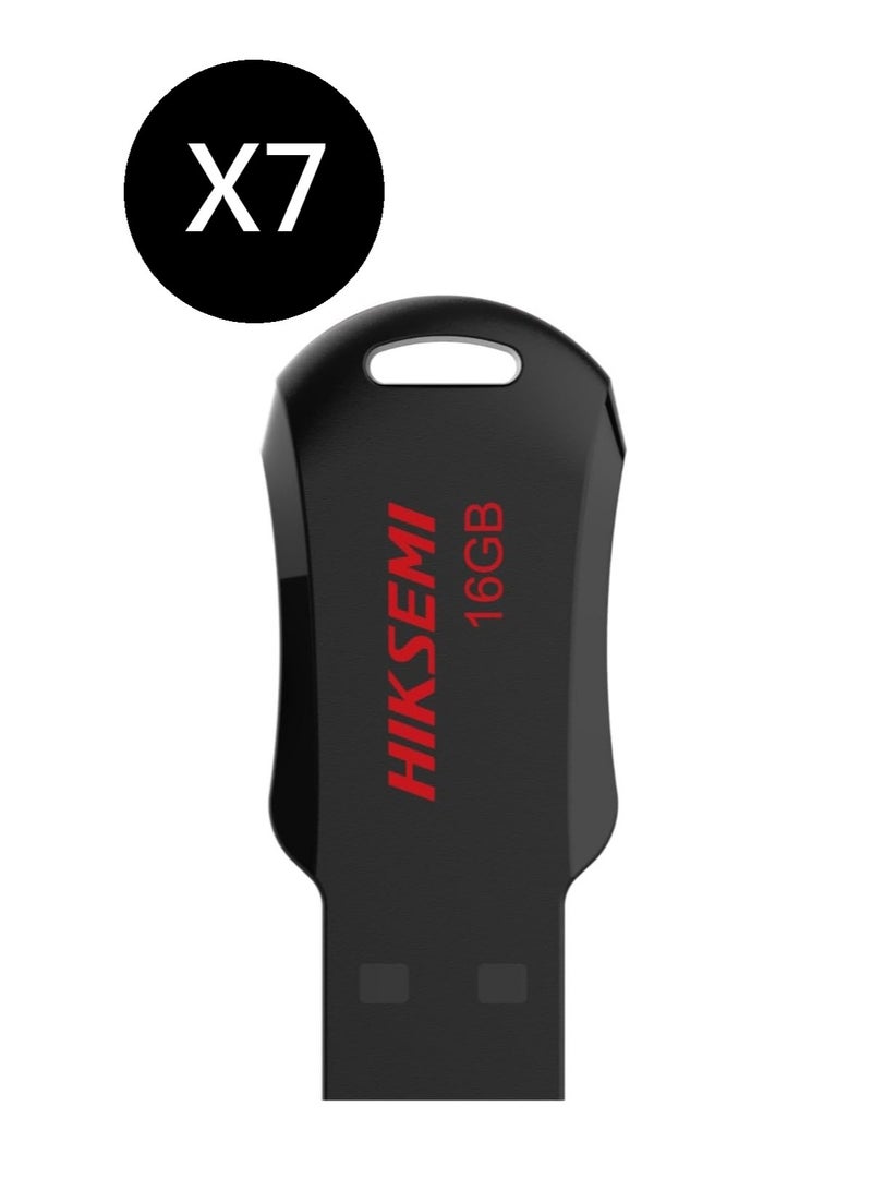 HIKSEMI Bundle Of 7 16GB USB 2.0 NRB Pendrive, Black | hs-usb-m200r 16g |