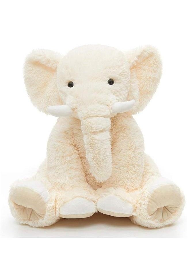 Elephant Plush Pillow, 45cm Stuffed Body Realistic Cute Co-sleeping Toy, Soft Backrest for Home Decor  - Image 1