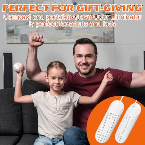 Tujoe Batting Glove Dryer Cleaner and Odor Eliminator Deodorizer Inserts with Thermal Heating and Timer for Baseball Softball Football Golf, Effectively Eliminates Odors - Image 5