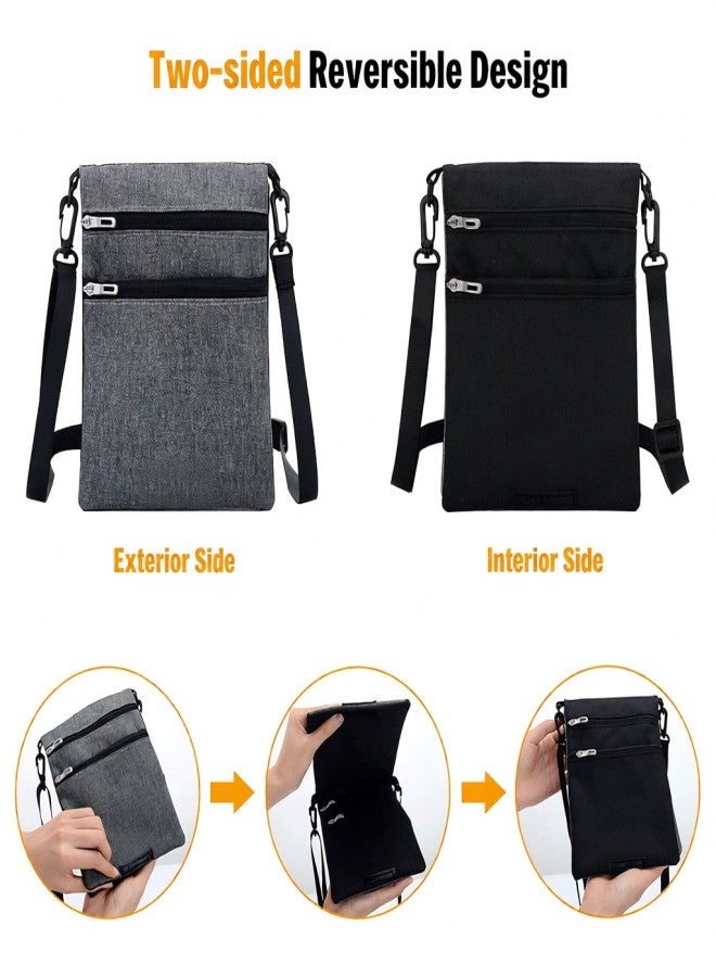 JUNLETU Travel Neck Pouch Neck Wallet Stash Passport Holder for Men and Women - Image 3