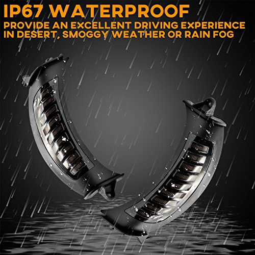 VEISUTOR LED Vent Turn Signal Lights for Road Glide, Driving Front Lights Side Lamps w/DRL and Turn Signals for Harley Road Glide 2015-2020 - Image 5