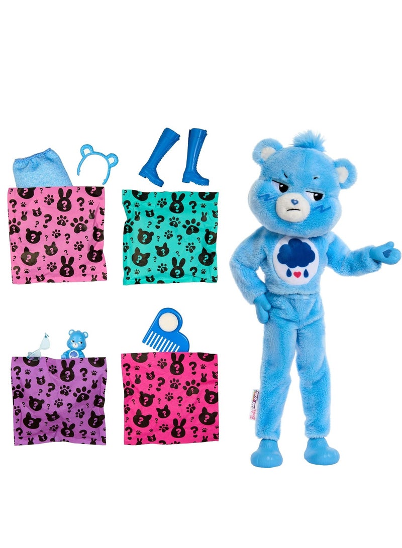 Barbie Cutie Reveal Care Bears Series Doll - Grumpy Bear - Image 3