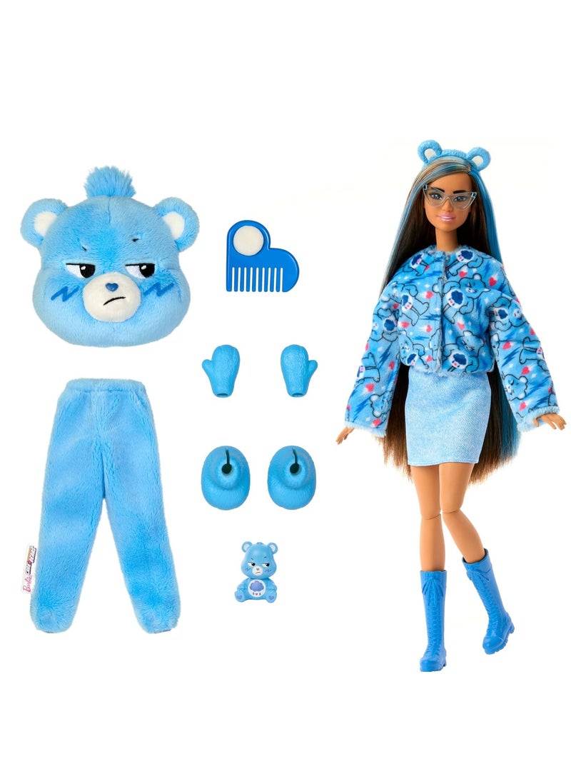 Barbie Cutie Reveal Care Bears Series Doll - Grumpy Bear - Image 2