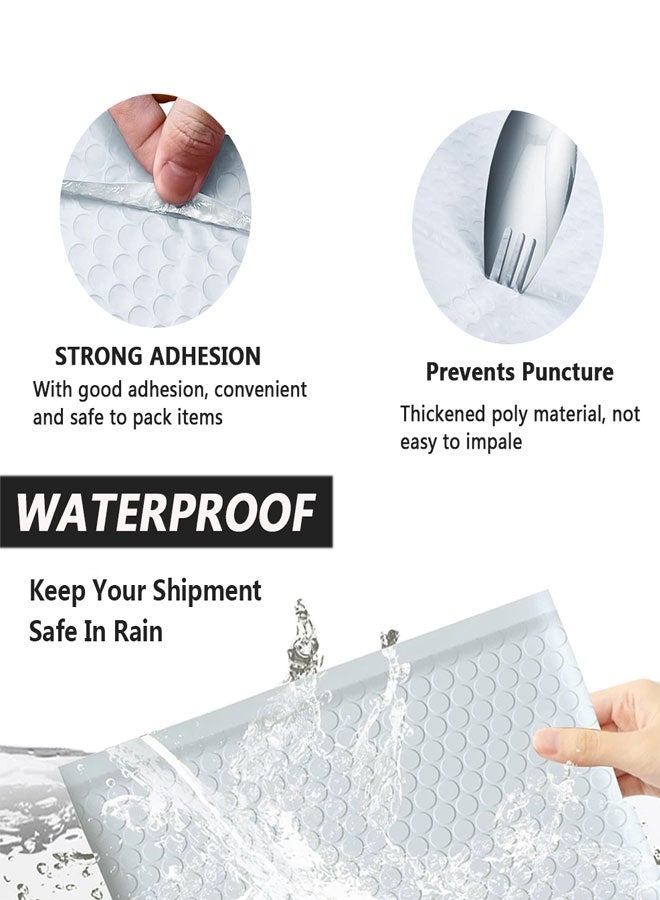 HAWAWA 10 pieces of 29* 41CM thickened self-adhesive bubble bags for packaging, mailing and transportation, white - Image 4