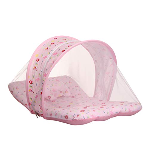 KooKyKooby Baby Mosquito and Insect Protection Net with Bedding (Pink(Small Animals)) - Image 2