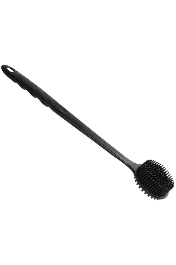 Body Washer for Shower with Long Handle, Soft Silicone Back Scrubber Bath Brush, Double Sided Shower Brush for Shower Scrub, Silicone Brush for Body Exfoliating - Image 1