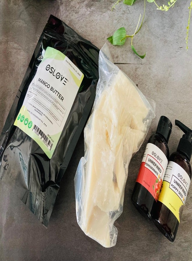 Oslove Organics Mango Butter 1 LB Pure, Natural, Hand -packed, Fresh & Fluffy in DIY mixes | Obtained from Mango seeds | Use for DIY leave in conditioner, Salves, Body Butter, Lotions & Soaps - Image 5