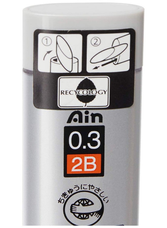 Pentel Ain Stein 0.3mm Mechanical Pencil Lead | Lead of Grade 2B | Smooth & Not Scratchy | Easy to Insert Inside The Pencil | Pack of 15 Pcs (C273-2B) - Image 3