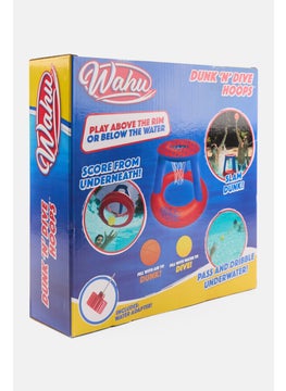 Goliath Wahu Dunk N Dive Hoops Swimming Pool Basketball Game, Red  - Image 2