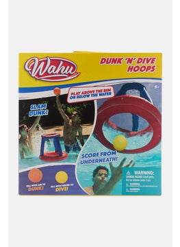 Goliath Wahu Dunk N Dive Hoops Swimming Pool Basketball Game, Red  - Image 1