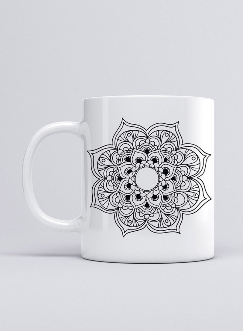 Mandala Black 07 Cup Mug