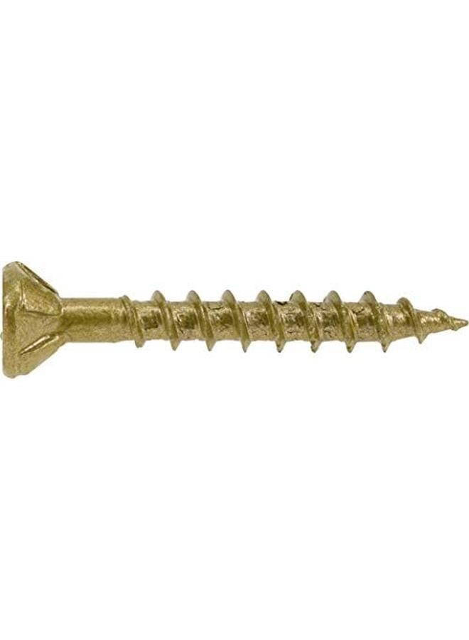 Hillman Power Pro 48594 Wood Screws 8 X 1 1 4" Premium Outdoor Deck Screws Rust Resistant Epoxy Coated Bronze 1Lb Box 242 Pcs  - Image 3