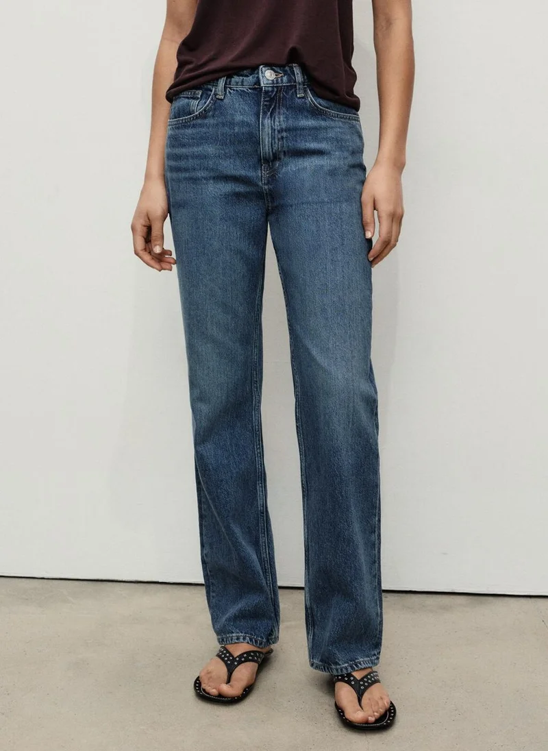 MANGO Matilda high-rise straight jeans