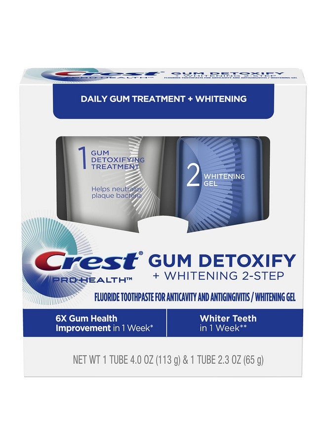 Crest Pro-Health Gum Detoxify + Whitening Two- Step Toothpaste, 4.0 and 2.3 oz - Image 1