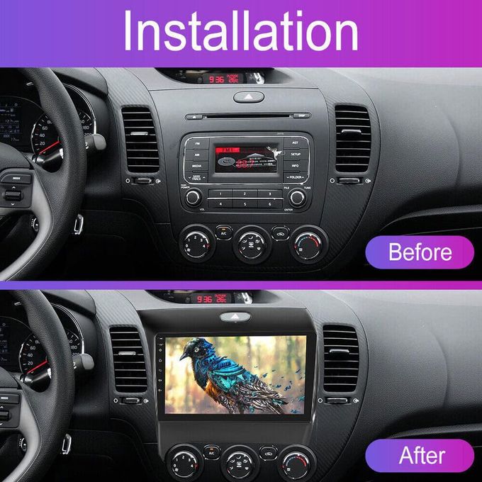 Alikali 9 Inch Car Stereo With Carplay Android Auto Fit For Kia Forte 2013-2018 Double Din Android 13.0 Touch Screen Car Radio Receiver W/Wifi Gps Navigation Bluetooth Backup Camera 2+32G - Image 5