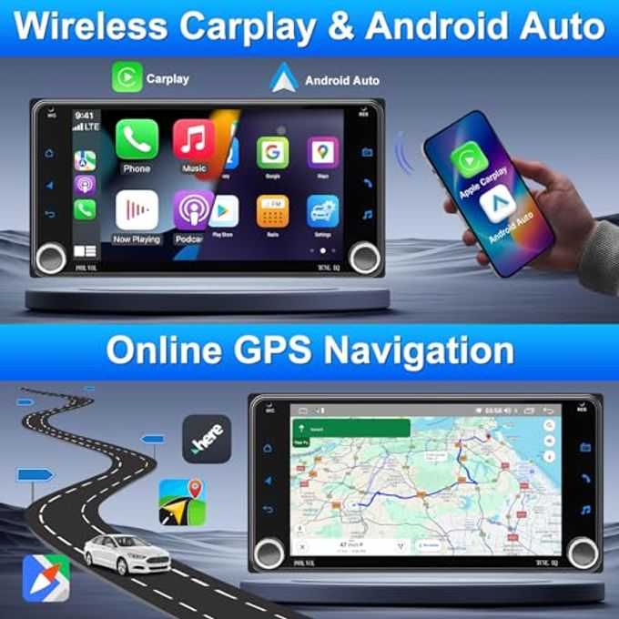 Alikali 9 Inch Car Stereo With Carplay Android Auto Fit For Kia Forte 2013-2018 Double Din Android 13.0 Touch Screen Car Radio Receiver W/Wifi Gps Navigation Bluetooth Backup Camera 2+32G - Image 3