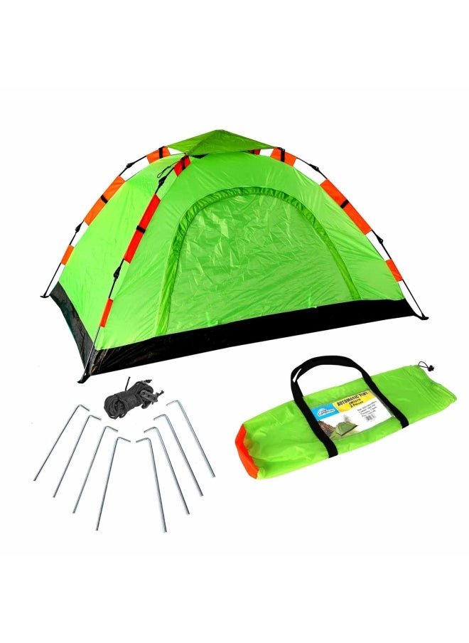 Campmate - Automatic Tent 2 Person With Mosquito Net And Zip Window 190X140X105Cm Zrt075 - Image 1