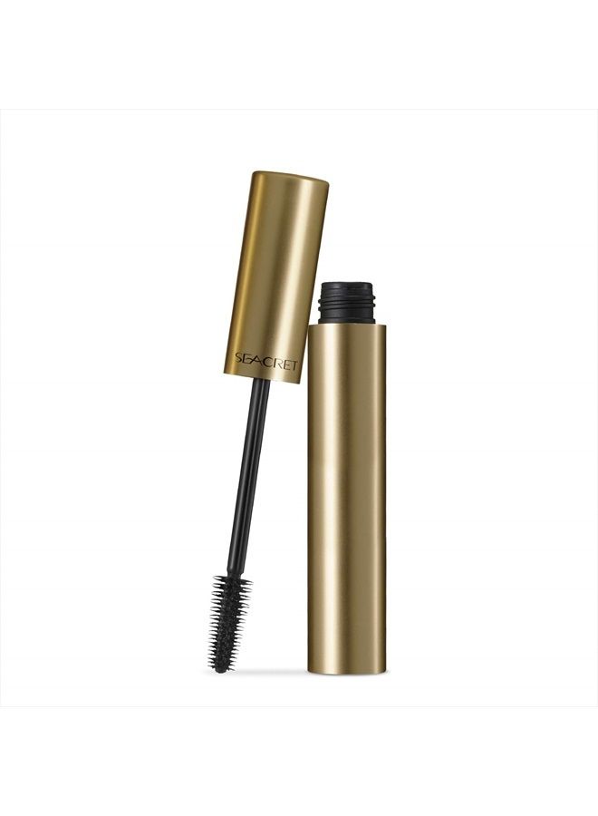 Seacret Mascara - Black Voluminous Mascara for Thick Lashes and Smudge-Free look, Cone Brush 0.28 OZ - Image 1