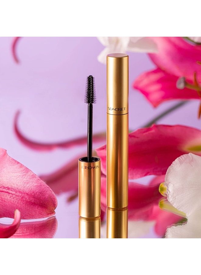 Seacret Mascara - Black Voluminous Mascara for Thick Lashes and Smudge-Free look, Cone Brush 0.28 OZ - Image 4