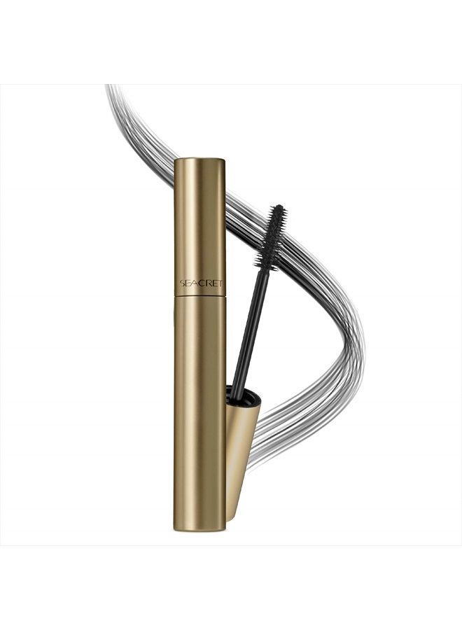 Seacret Mascara - Black Voluminous Mascara for Thick Lashes and Smudge-Free look, Cone Brush 0.28 OZ - Image 5