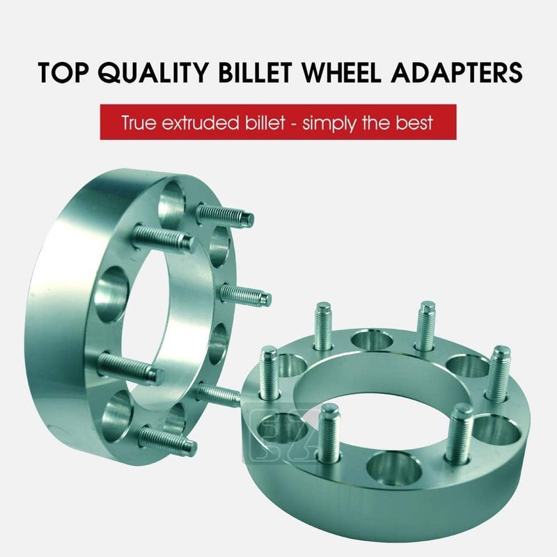 ezaccessory 2 Billet Wheel Adapters 6x5.5 to 6x5 (6x139.7 to 6x127) Thickness 1.5 Inch - Image 4
