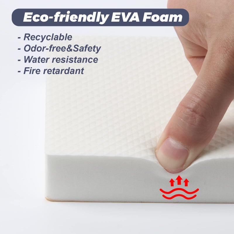 GameXcel Garage Wall Protector Car Door Protectors Garage Guards Bumpers EVA Foam Thick Water Resistance Self Adhesive Garage Wall Pad for Car Doors Anti-Collision Garage Wall Protect,4 Pack White - Image 4