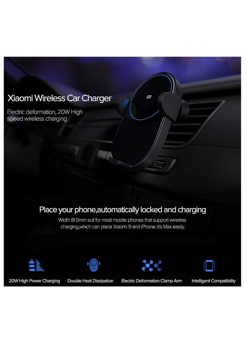 Wireless Car Charger 20W Black - Image 3