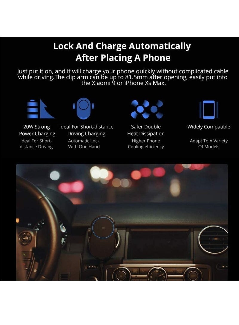 Wireless Car Charger 20W Black - Image 4