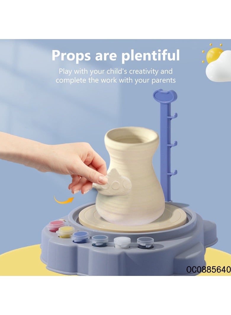 Pottery Wheel Game Art Pottery Wheel Set For Kids Pottery Wheel With Clay Pottery Set  - Image 3