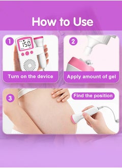 Generic Fetal Heart Rate Detector, Portable Fetal Heart Rate Detector, Home Doppler Meter With LCD Display, For Monitoring Baby's Heartbeat At Home  - Image 5