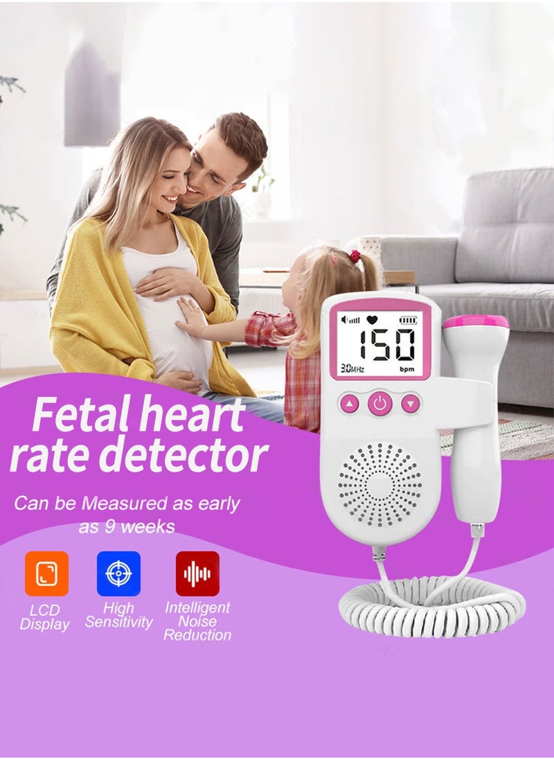 Generic Fetal Heart Rate Detector, Portable Fetal Heart Rate Detector, Home Doppler Meter With LCD Display, For Monitoring Baby's Heartbeat At Home  - Image 4