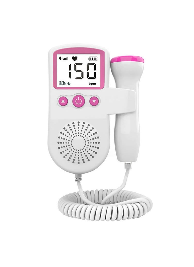 Fetal Heart Rate Detector, Portable Fetal Heart Rate Detector, Home Doppler Meter With LCD Display, For Monitoring Baby's Heartbeat At Home