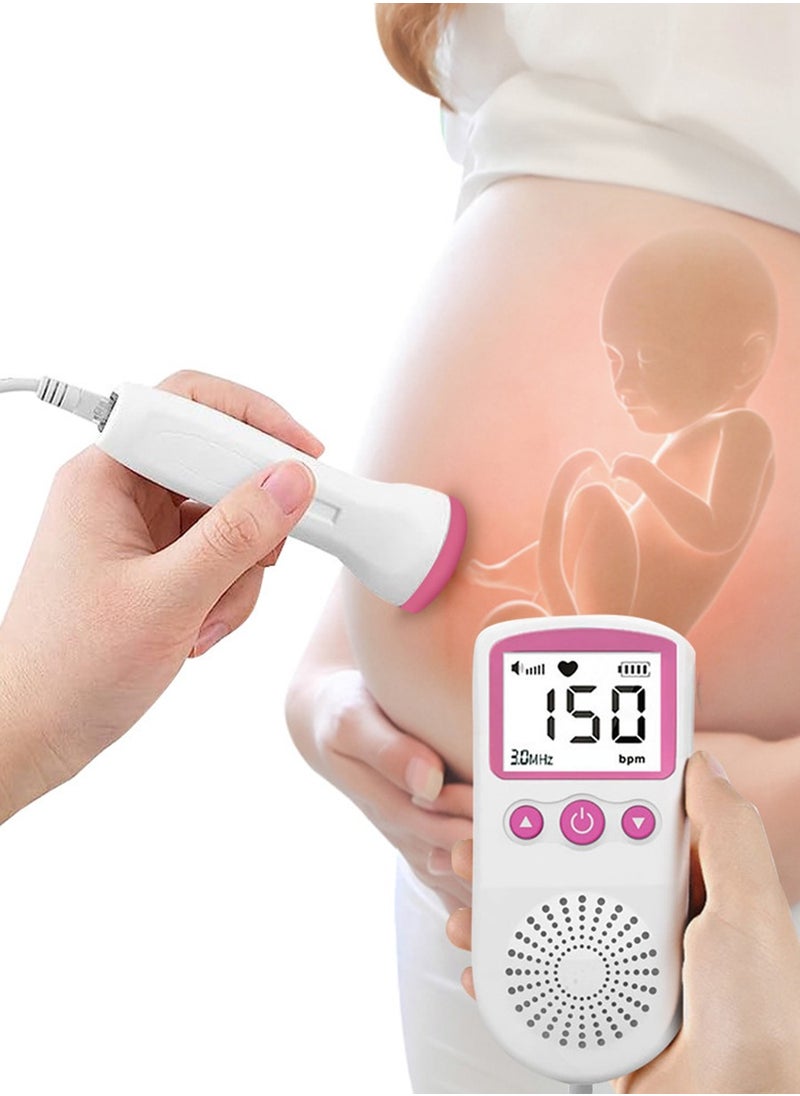 Generic Fetal Heart Rate Detector, Portable Fetal Heart Rate Detector, Home Doppler Meter With LCD Display, For Monitoring Baby's Heartbeat At Home  - Image 2